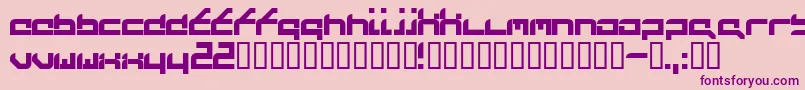 Futufrg Font – Purple Fonts on Pink Background