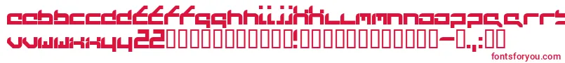 Futufrg Font – Red Fonts on White Background