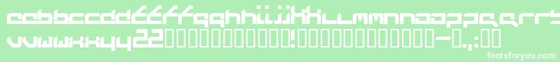 Futufrg Font – White Fonts on Green Background