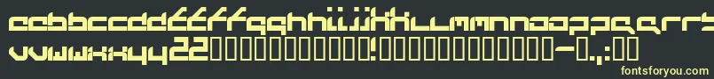 Futufrg Font – Yellow Fonts on Black Background