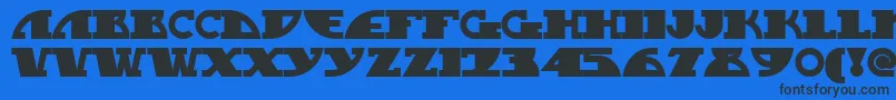 Mygalswoopynf Font – Black Fonts on Blue Background