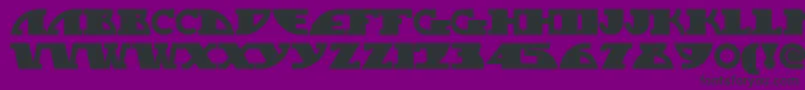 Mygalswoopynf Font – Black Fonts on Purple Background