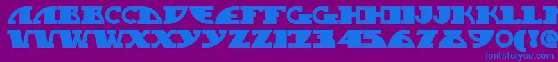 Mygalswoopynf Font – Blue Fonts on Purple Background