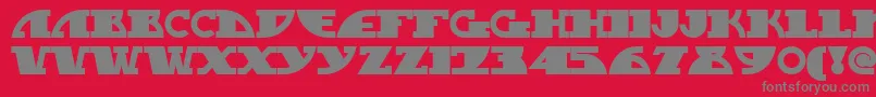 Mygalswoopynf Font – Gray Fonts on Red Background