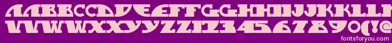 Mygalswoopynf Font – Pink Fonts on Purple Background