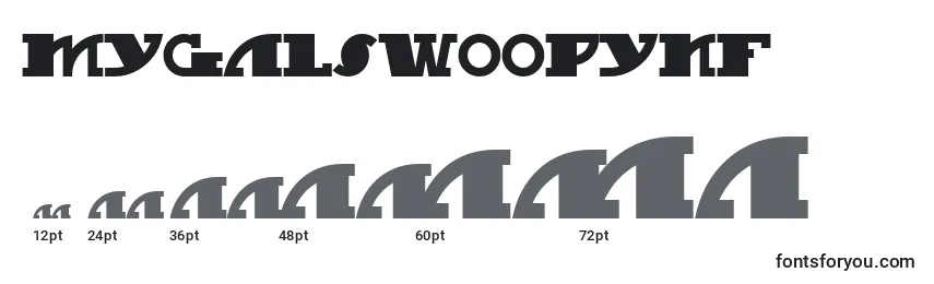 Mygalswoopynf Font Sizes