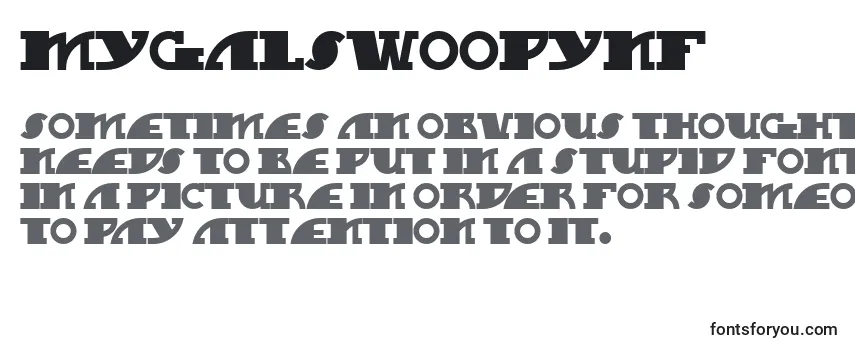 Mygalswoopynf Font