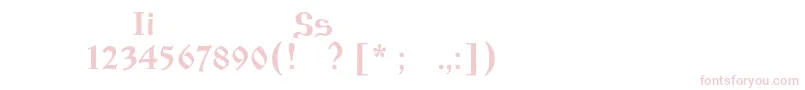 Izhitsaos Font – Pink Fonts on White Background