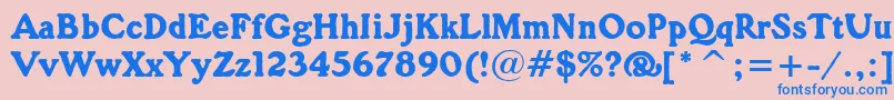 More about GorillaBt Font GorillaBt Font – Blue Fonts on Pink Background
