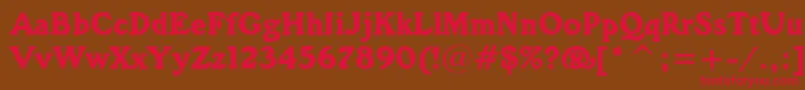 GorillaBt Font – Red Fonts on Brown Background