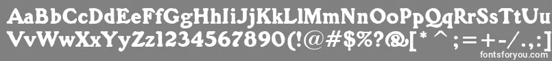 GorillaBt Font – White Fonts on Gray Background