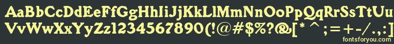 GorillaBt Font – Yellow Fonts on Black Background