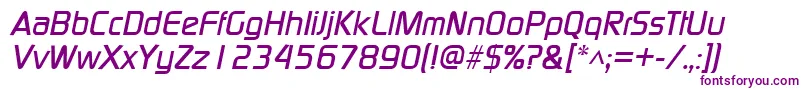 Шрифт ModaerneItalic – фиолетовые шрифты
