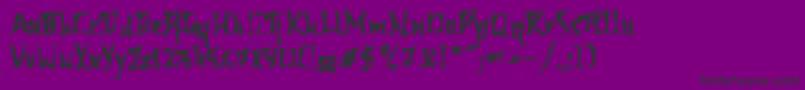 フォント612kb – 紫の背景に黒い文字