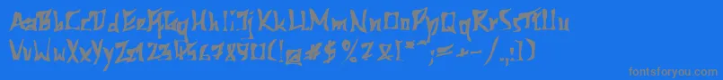 フォント612kb – 青い背景に灰色の文字