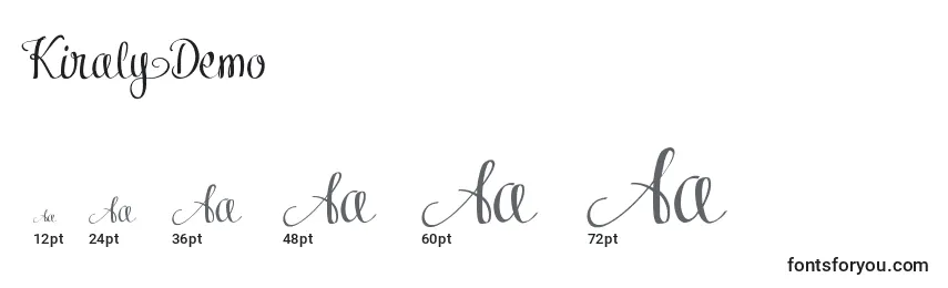 KiralyDemo Font Sizes