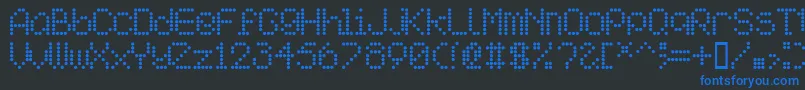 Aipointe Font – Blue Fonts on Black Background