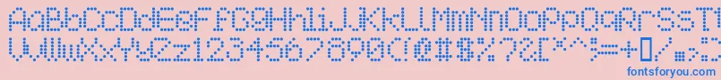 Aipointe Font – Blue Fonts on Pink Background