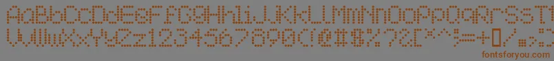 Aipointe Font – Brown Fonts on Gray Background