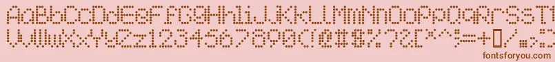 Aipointe Font – Brown Fonts on Pink Background