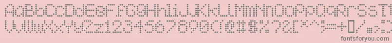 Aipointe Font – Gray Fonts on Pink Background