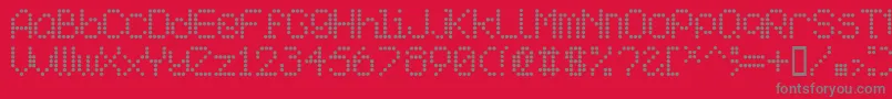 Aipointe Font – Gray Fonts on Red Background