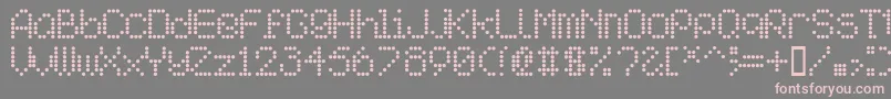 Aipointe Font – Pink Fonts on Gray Background