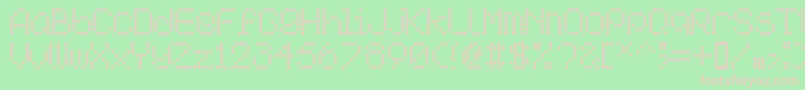 Aipointe Font – Pink Fonts on Green Background