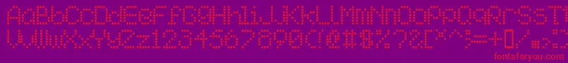 Aipointe Font – Red Fonts on Purple Background