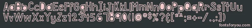 DjbJustDontCallMeCrazy Font – Pink Fonts on Black Background