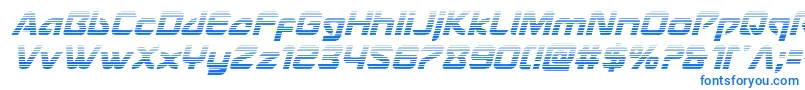 Usangelgradital Font – Blue Fonts on White Background