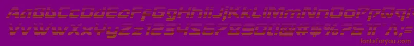 Usangelgradital Font – Brown Fonts on Purple Background