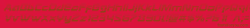 Usangelgradital Font – Brown Fonts on Red Background