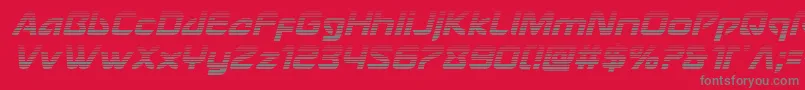 Usangelgradital Font – Gray Fonts on Red Background