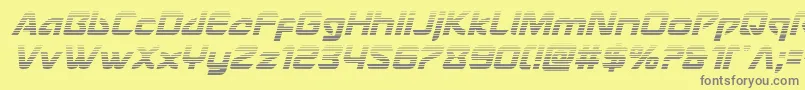 Usangelgradital Font – Gray Fonts on Yellow Background