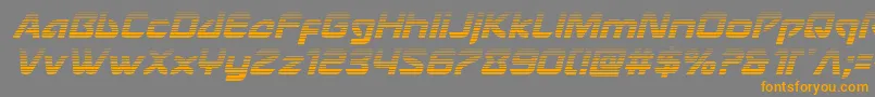 Usangelgradital Font – Orange Fonts on Gray Background