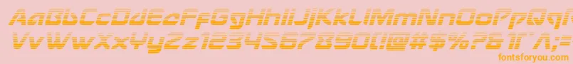 Usangelgradital Font – Orange Fonts on Pink Background