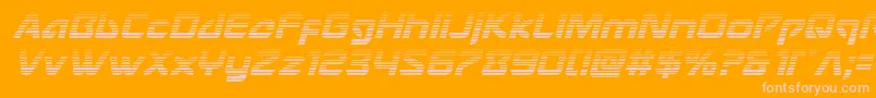 Usangelgradital Font – Pink Fonts on Orange Background