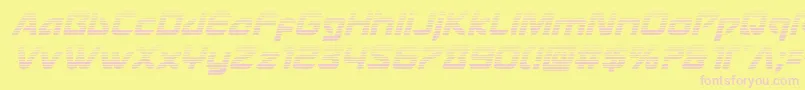 Usangelgradital Font – Pink Fonts on Yellow Background