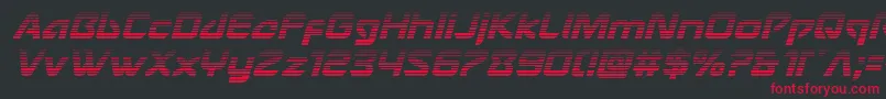 Usangelgradital Font – Red Fonts on Black Background