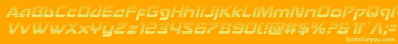 Usangelgradital Font – Yellow Fonts on Orange Background