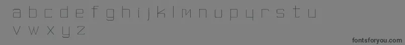 SkinnyMinnie Font – Black Fonts on Gray Background