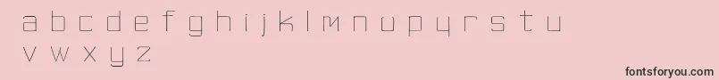 SkinnyMinnie Font – Black Fonts on Pink Background