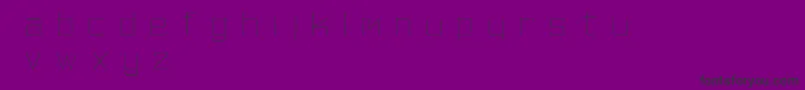 SkinnyMinnie Font – Black Fonts on Purple Background