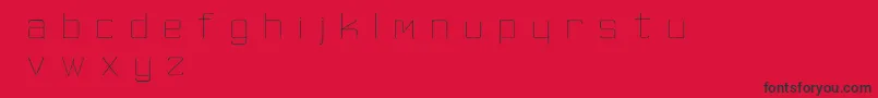 SkinnyMinnie Font – Black Fonts on Red Background