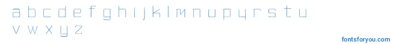 SkinnyMinnie Font – Blue Fonts on White Background