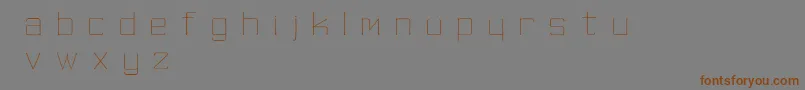 Шрифт SkinnyMinnie – коричневые шрифты на сером фоне
