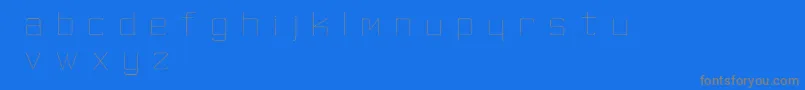 SkinnyMinnie Font – Gray Fonts on Blue Background