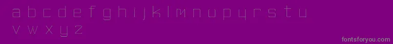 SkinnyMinnie Font – Gray Fonts on Purple Background
