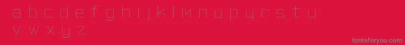 Шрифт SkinnyMinnie – серые шрифты на красном фоне